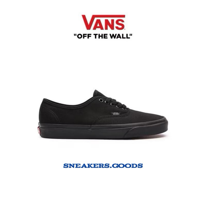 Sepatu Vans Authentic Full Black Classic Original