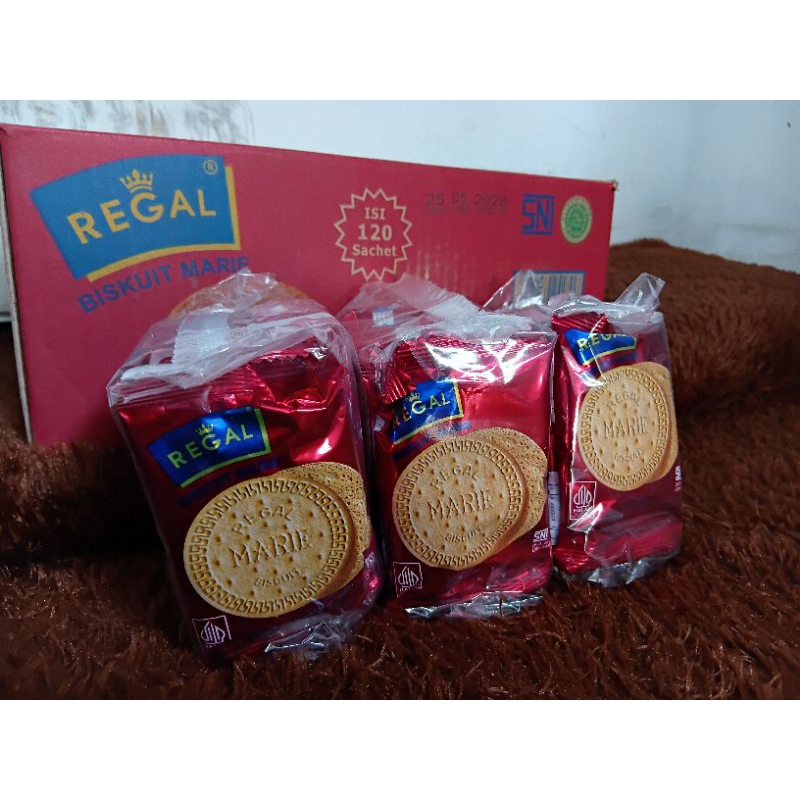 

BISKUIT MARIE REGAL RENCENG 12 GR [ 1 RENCENG ISI 10 PCS ]