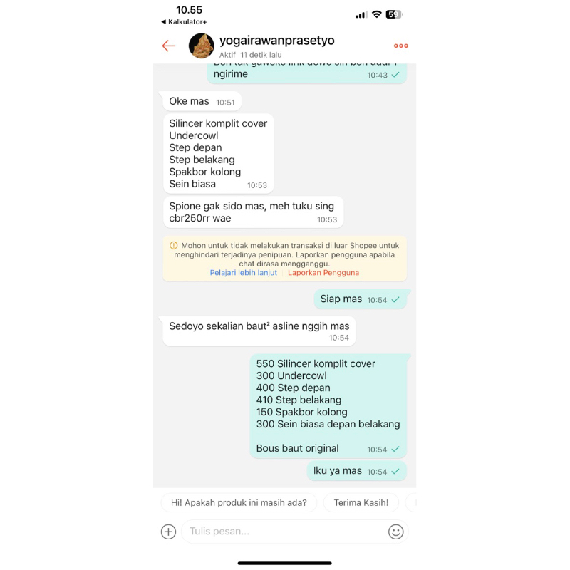 parts cbr 250r thailand