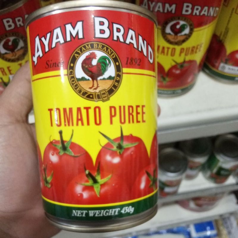 

Tomato Puree 430gram / Saus Pasta Tomat Ayam Brand