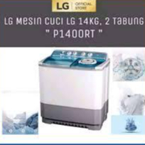 LG Mesin Cuci  14kg P1400RT 2 Tabung New