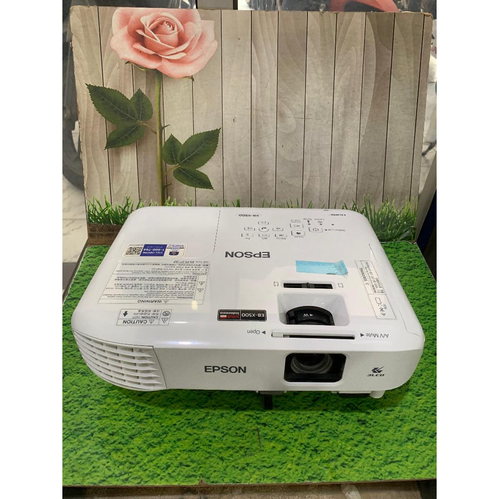 PROYEKTOR MURAH EPSON X500 3.600 Lumens XVGA 3LCD Technologi Lampu 293jam LIKENEW MULUS