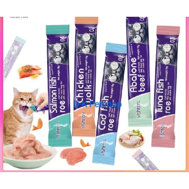 Snack Kucing / cemilan kucing / cemilan hamster 16g