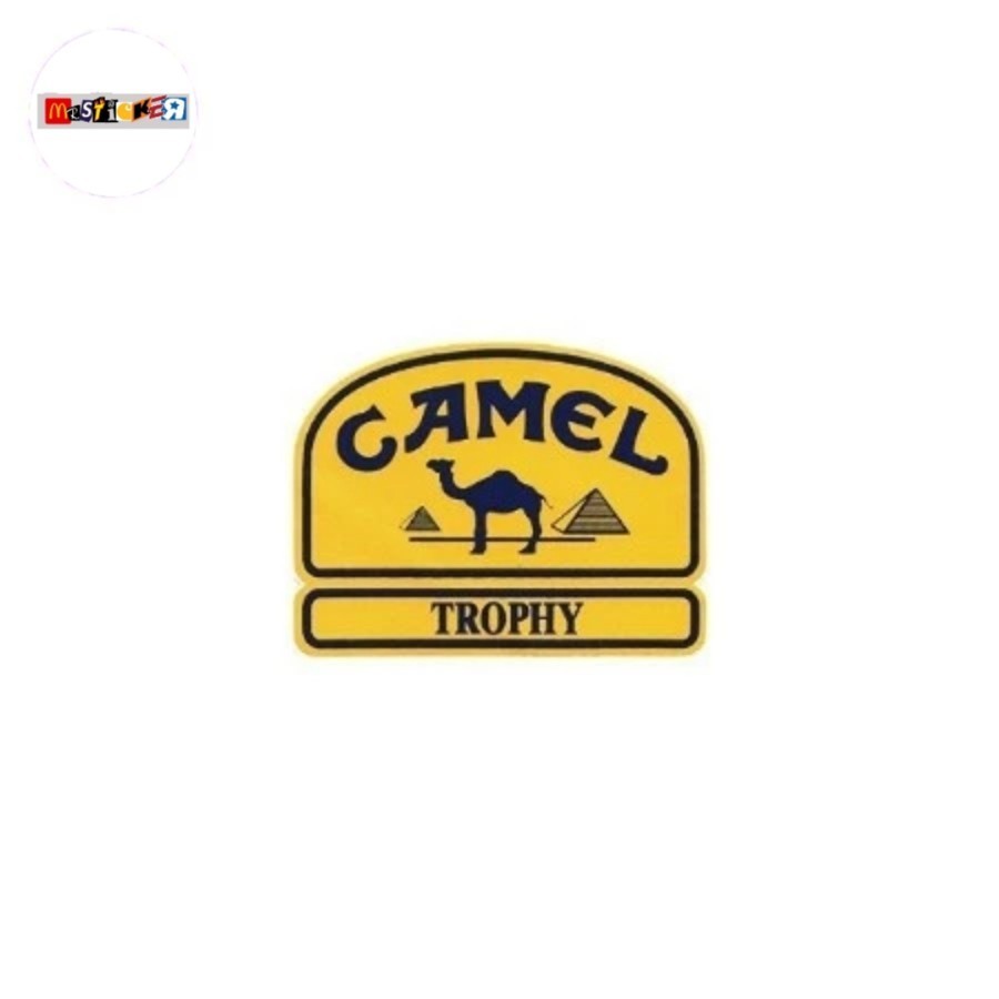

sticker CAMEL THROPHY logo stiker retro motorsport racing