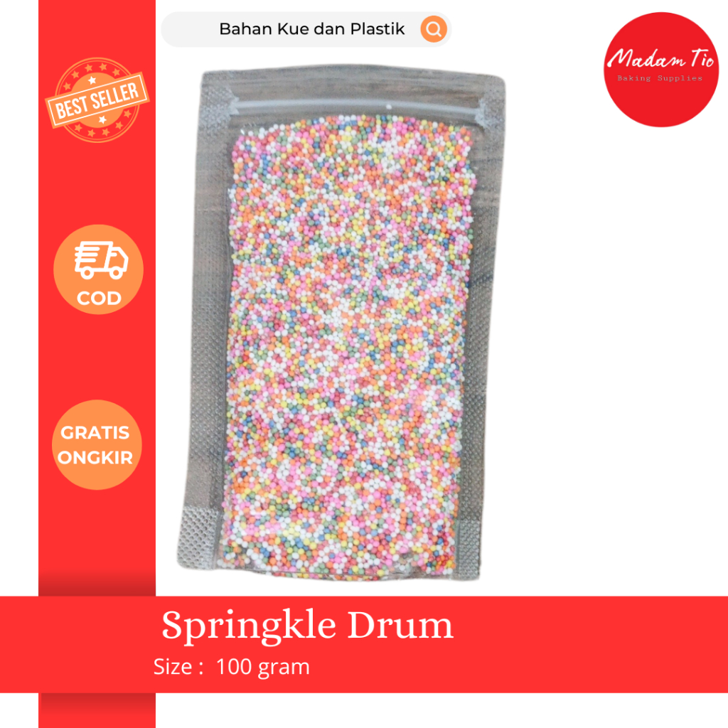 

Springkle Drum 100gram 1pcs