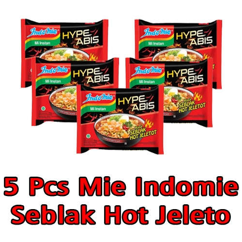 

Mie Indomie Seblak Hot Jeleto 5 Pcs