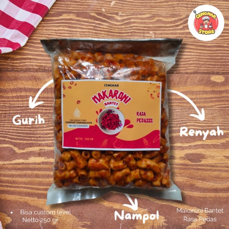 

Makaroni Bantet Aneka Rasa 250 gr Pedas, Balado, Jagung Manis