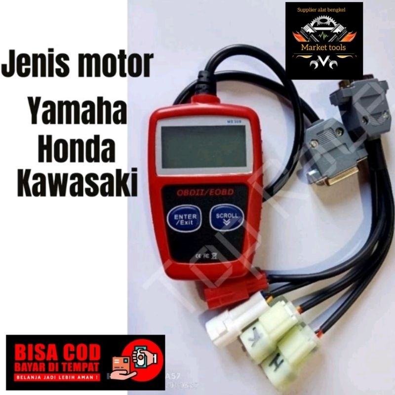 scanner OBD2 alat reset injeksi cek kode kerusakan