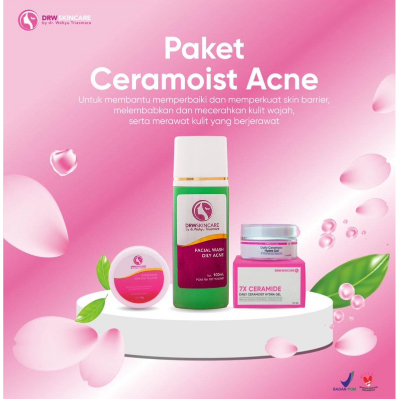 Paket Ceramoist Drw Skincare (Acne/Glowing)