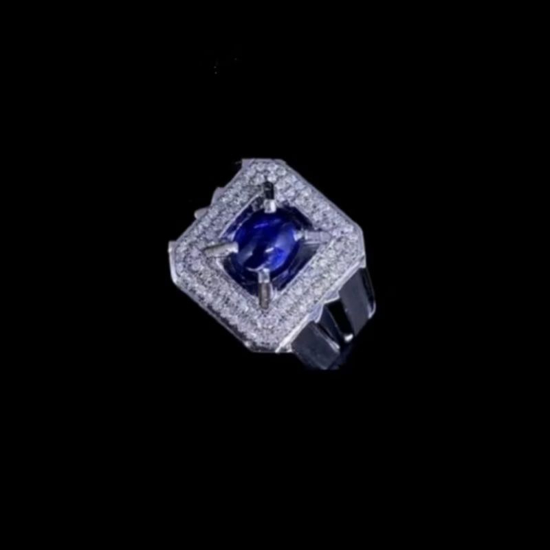 CINCIN BERLIAN PRIA NATURAL BLUE SAPPHIRE FREE MEMO LAB