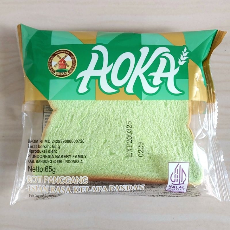 

AOKA Roti Panggang Isian Rasa Kelapa Pandan