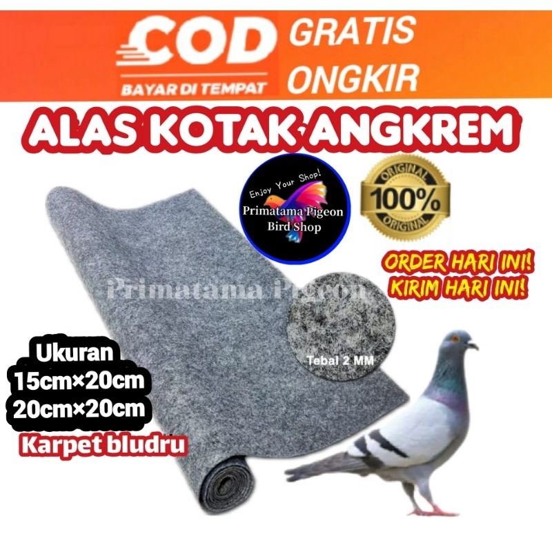 Karpet Alas Kandang Sarang Merpati Alas kotak Angkrem Burung Hewan Alas Kandang Burung