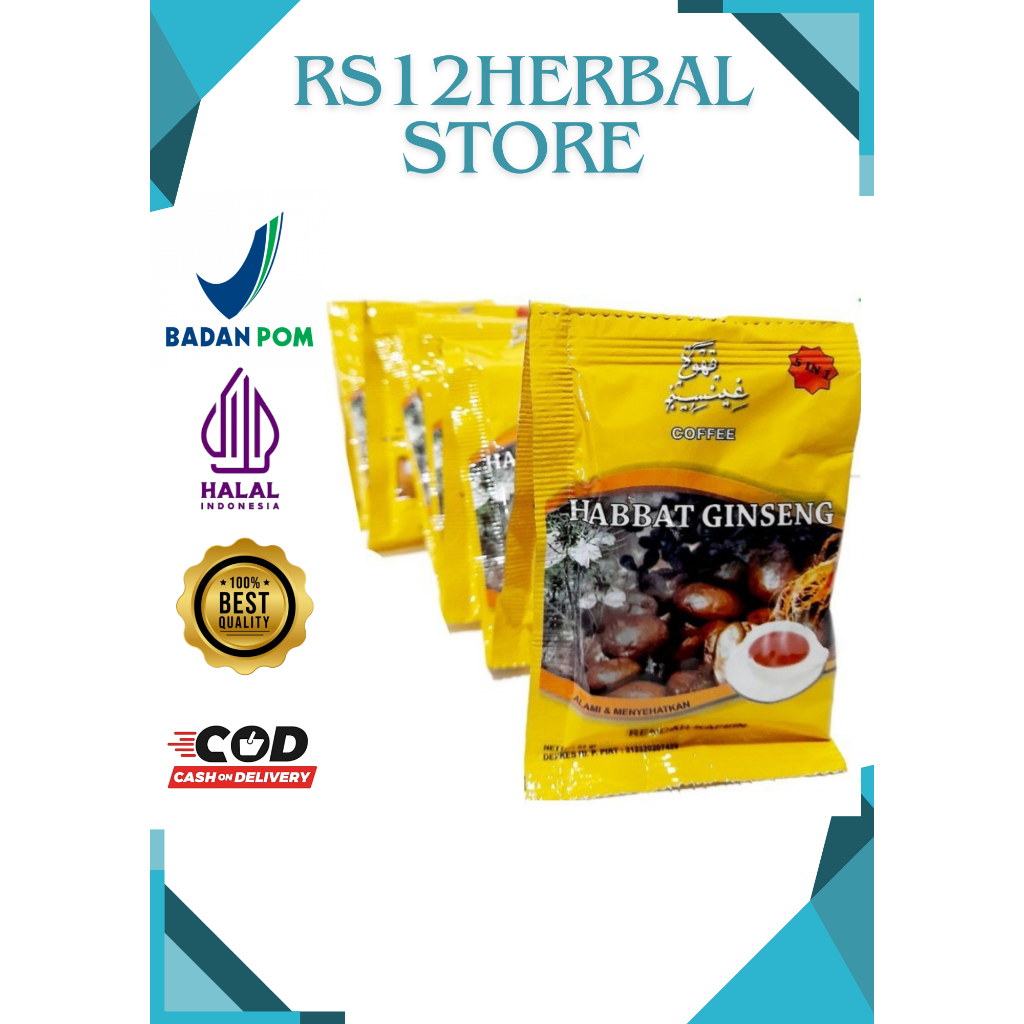 

Habbat Ginseng Coffee El Iman / Kopi Habbatussauda 5in1 Cofee Rendah Kafein Eliman harga 1 Renceng