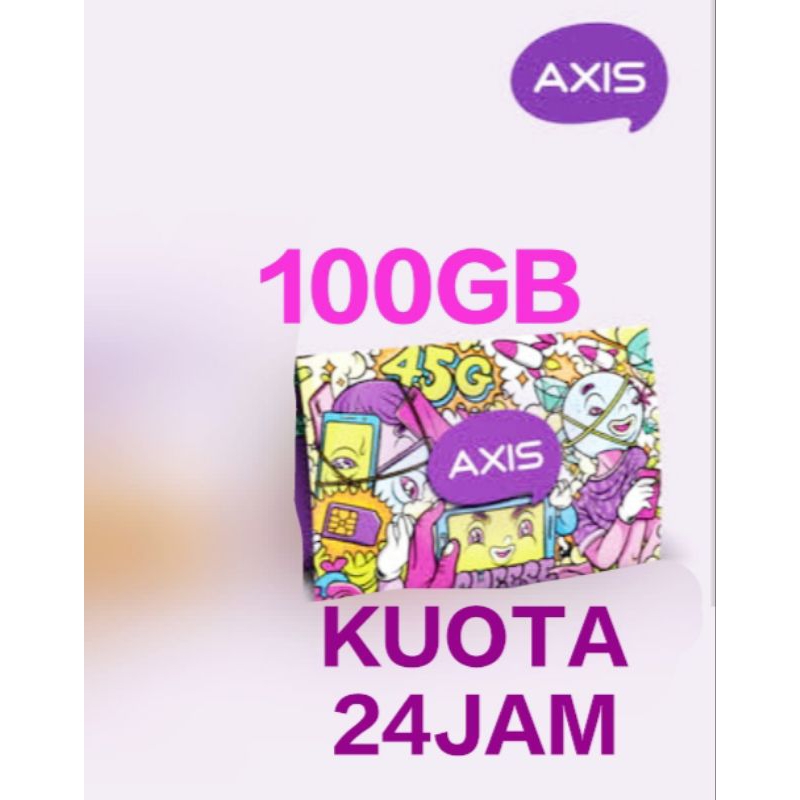 KARTU PERDANA AXIS 100GB