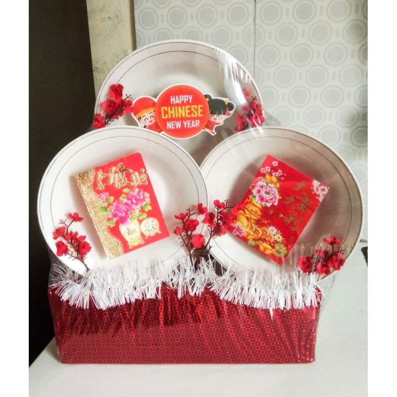 Parcel Imlek CNY / Hampers imlek parcel piring keramik