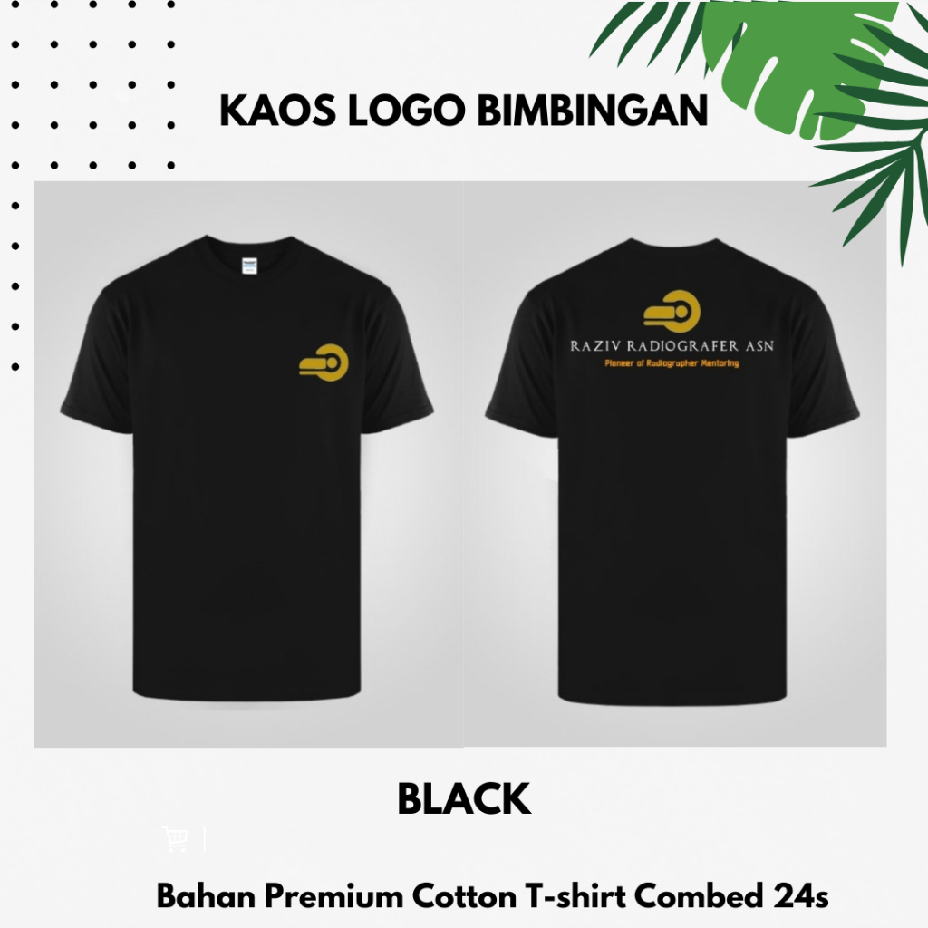 Kaos Lengan Pendek Logo Bimbingan RAZIV RADIOGRAFER ASN Kaos Bimbingan Mentoring Radiologi SKB PPPK