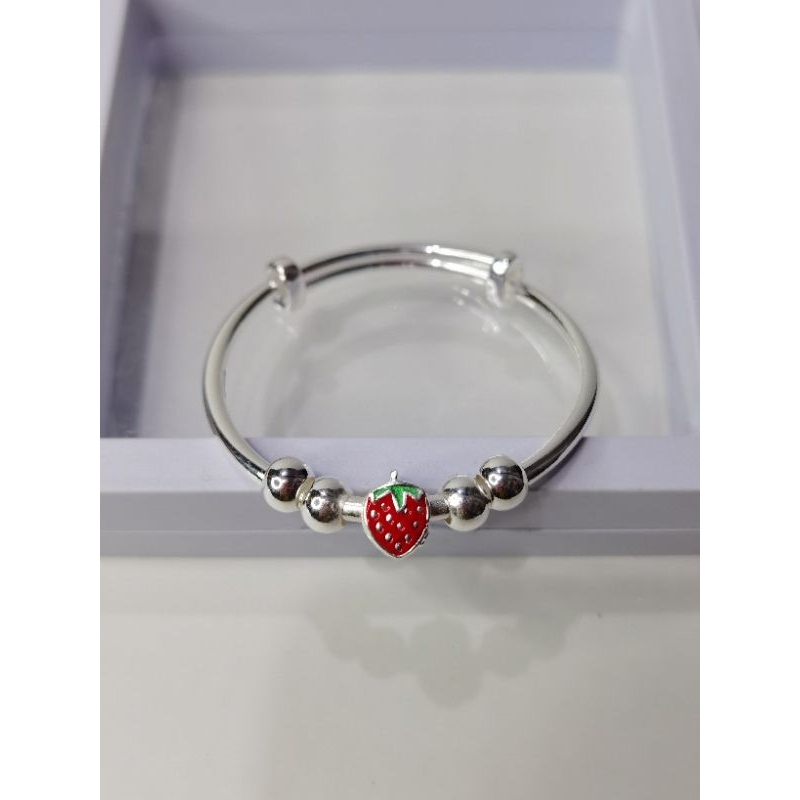 Gelang Perak Bayi dan Balita - Perak Asli 999 berat 12.5gr