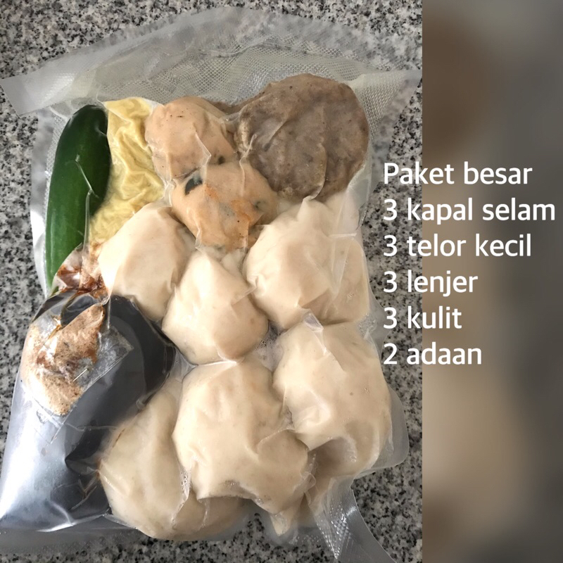 

Pempek paket besar pakai selam