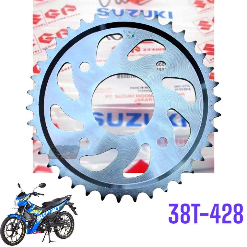 gir gear belakang satria fu 150 fi injeksi 38T - 428 berklualitas original