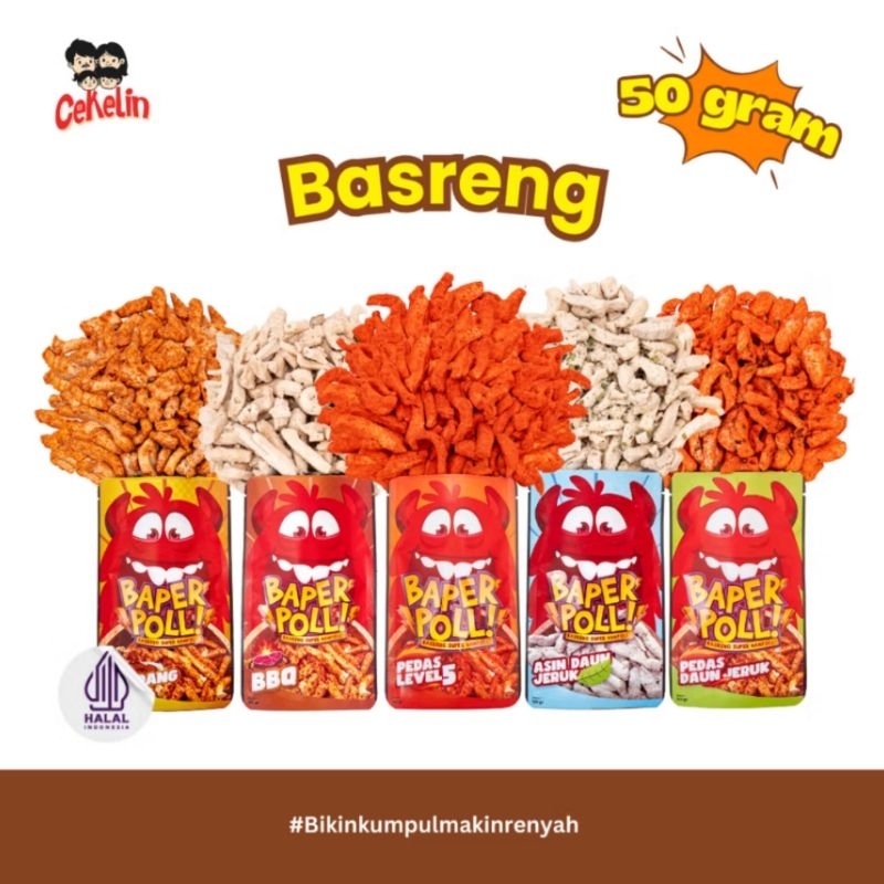 

CEKELIN Cemilan Basreng - Isi 50gr