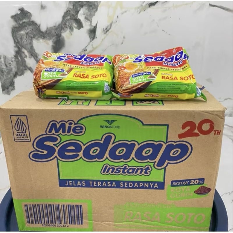 

Mie Instan Sedaap Soto 76g ( 1dus isi 40pcs)
