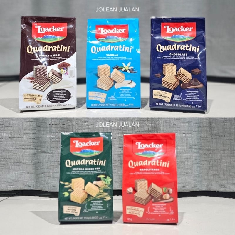 

Biskuit Wafer Loacker Quadratini 110 gr / 125gr