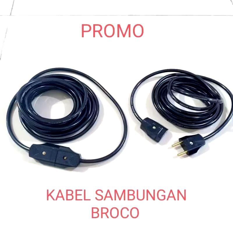 KABEL SNI  SAMBUNGAN LISTRIK MULTI FUNGSI BROCO ORIGINAL # COLOKAN KABEL LISTRIK  PANJANG 1/2/3/4/5/