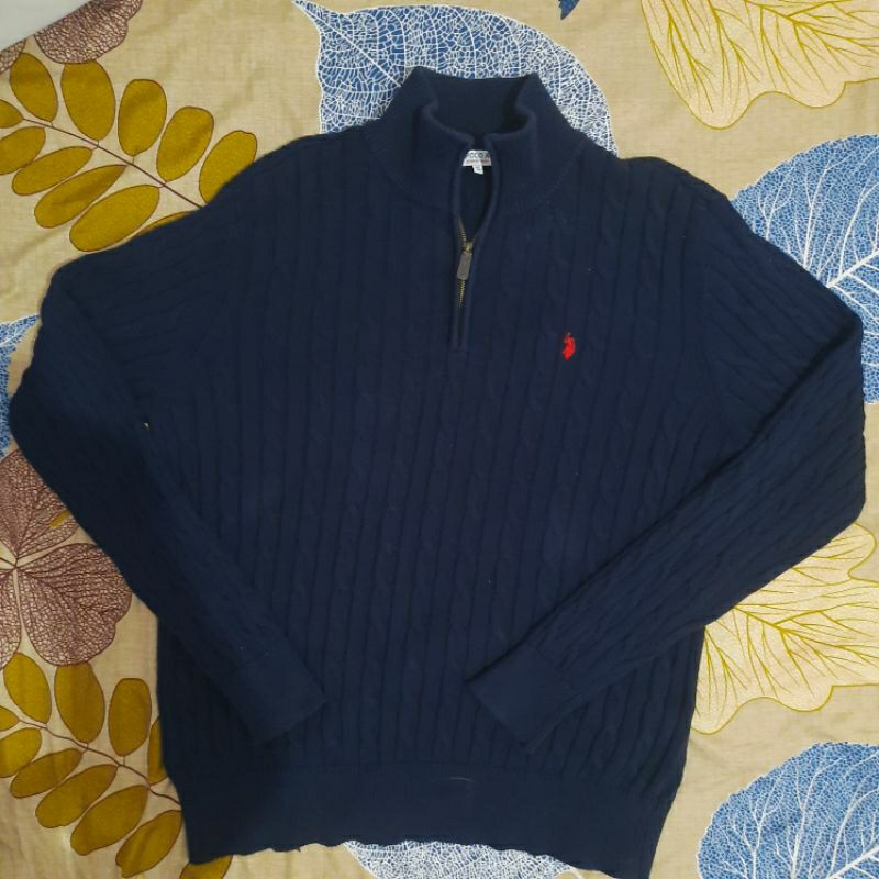 U.S Polo Assn Cable halfzip