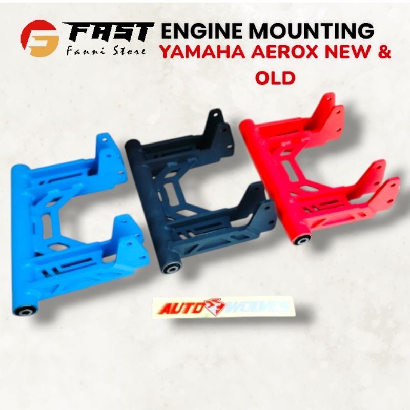 Monting Aerox new Engine Mounting Pemanjang Body Motor Aerox Old/New Mounting Aerox Ready UK 5 6 dan