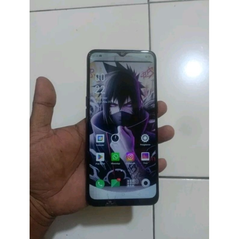 LCD FUL SET OPPO A31 ORIGINAL COPOTAN KONDISI NORMAL MINUS RETAK TC TOSKRIN