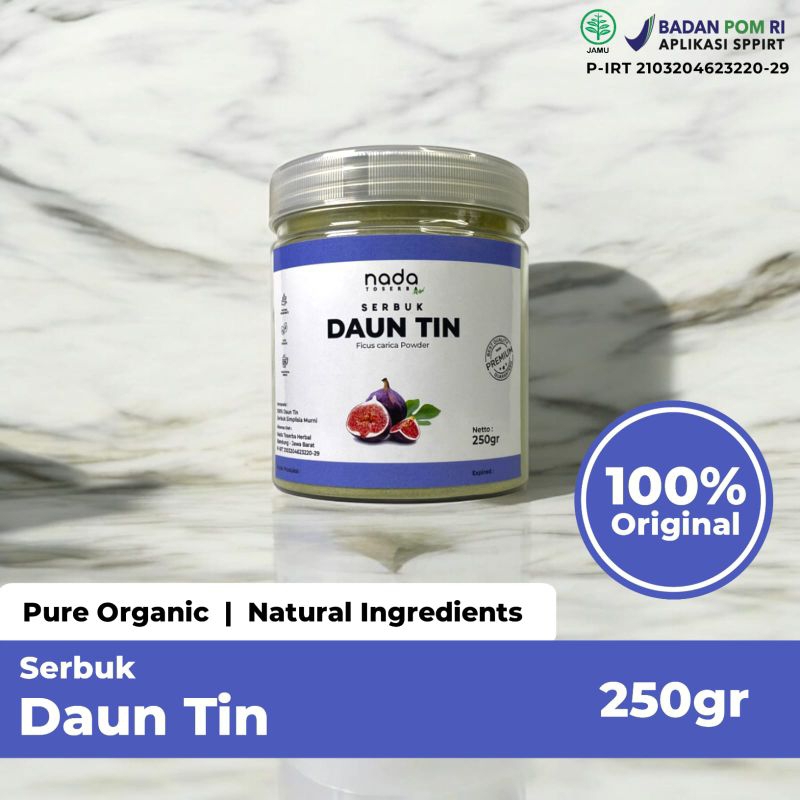 

DAUN TIN Bubuk Serbuk Premium | Menurunkan Trigliserida & Hipertensi | Ficus Carica Powder | 50gr, 100gr & 250gr