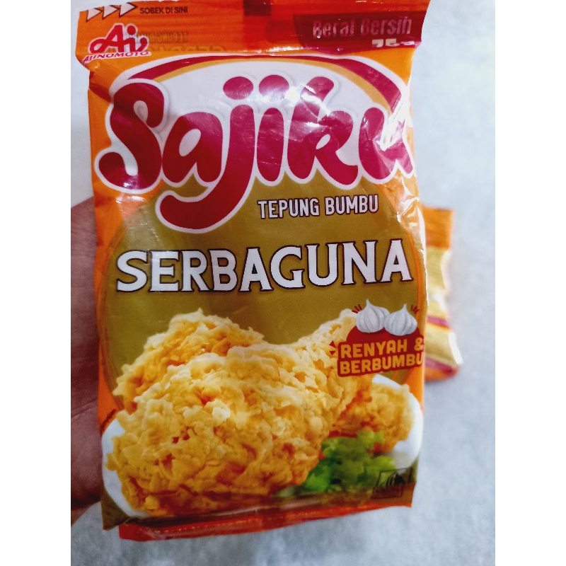

Sajiku Tepung Serbaguna 75gr 1renteng isi 10pcs
