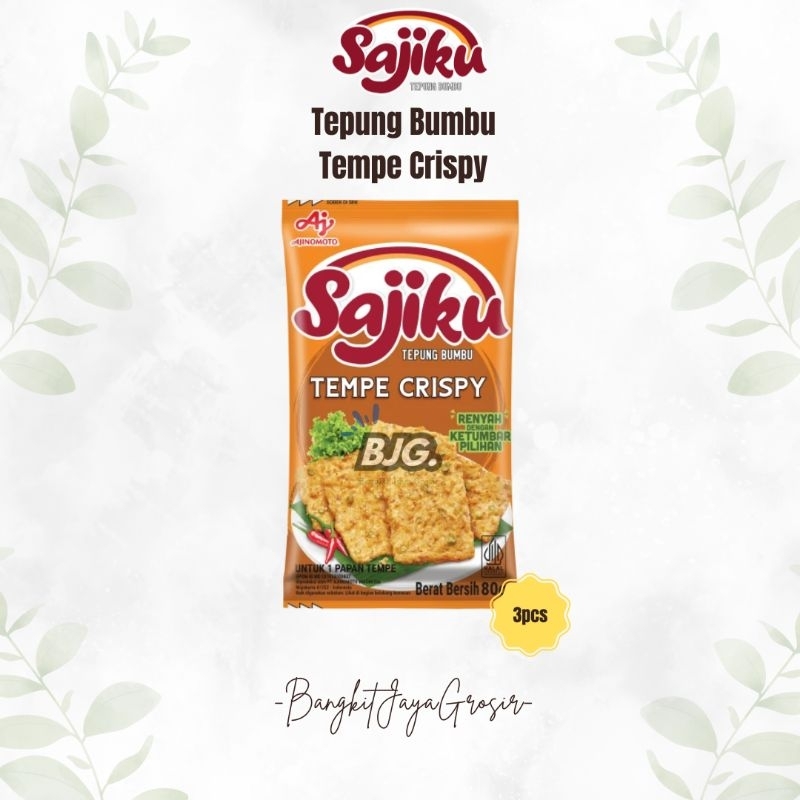 

Sajiku Tepung Bumbu Tempe Crispy 80g 3pcs