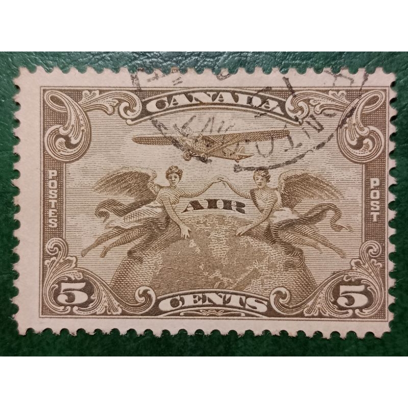 

Prangko Kanada Jadul 5 Cent Airmail Tahun 1928 USED
