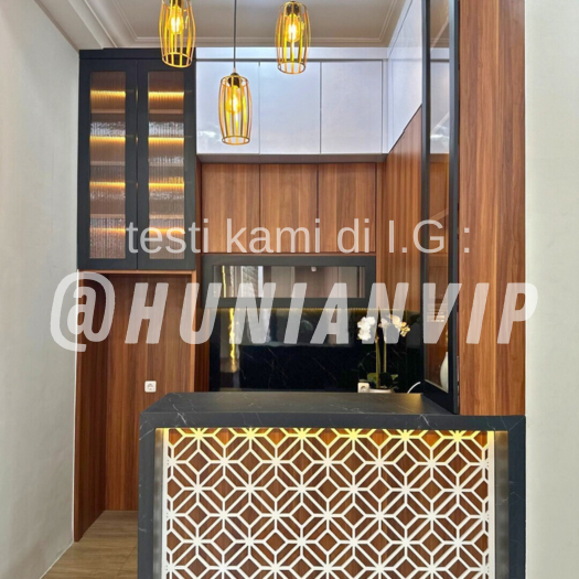 Mini bar kitchen set murah / rak dapur minimalis hpl terpasang
