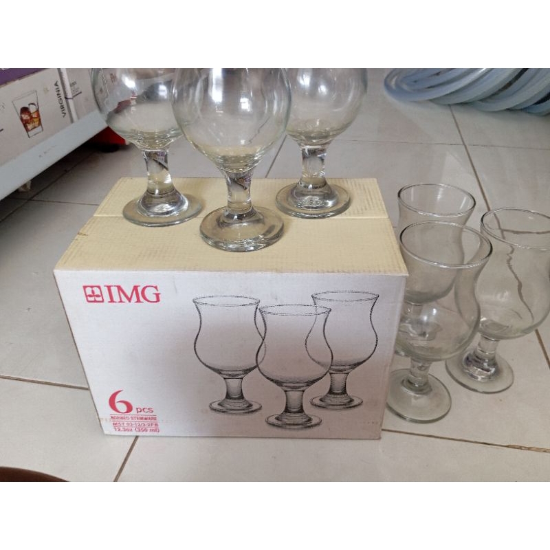 Gelas Wine Borneo 6 pcs/Gelas Jus Buah