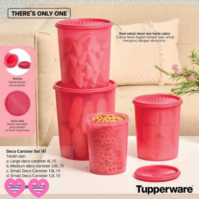 Deco Canister Set Tupperware