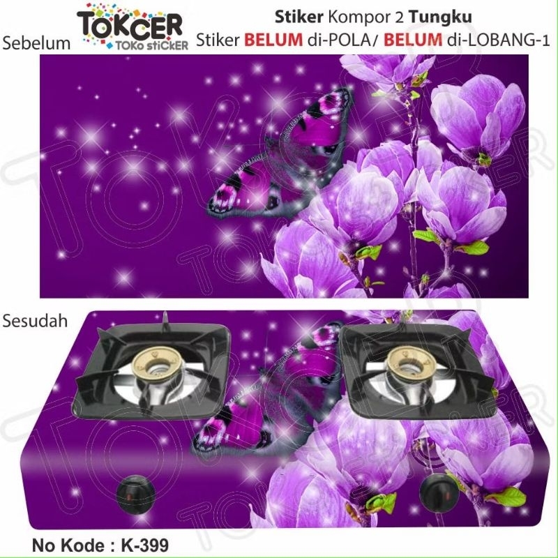 Stiker kompor gas 2tungku/stiker kompor/stiker kompor cantik