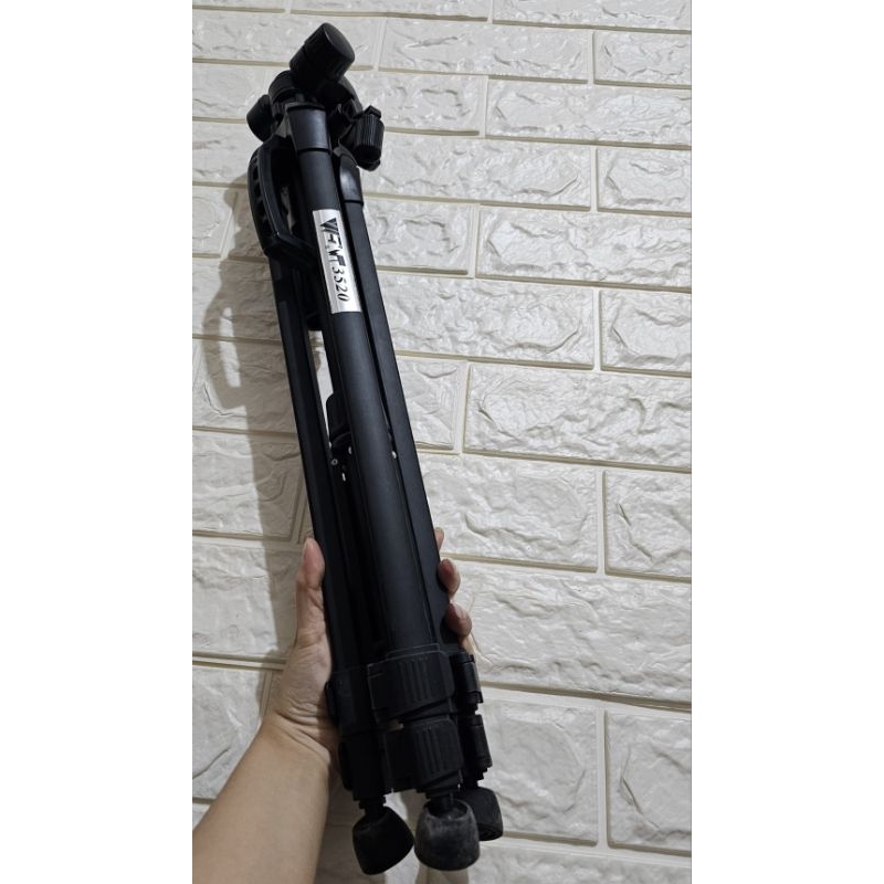 TRIPOD BLACK WEIFENG WT-3520 PREMIUM ORIGINAL3520 PORTABLE LIGHTWEIGHT KAMERA HANDPHONE
