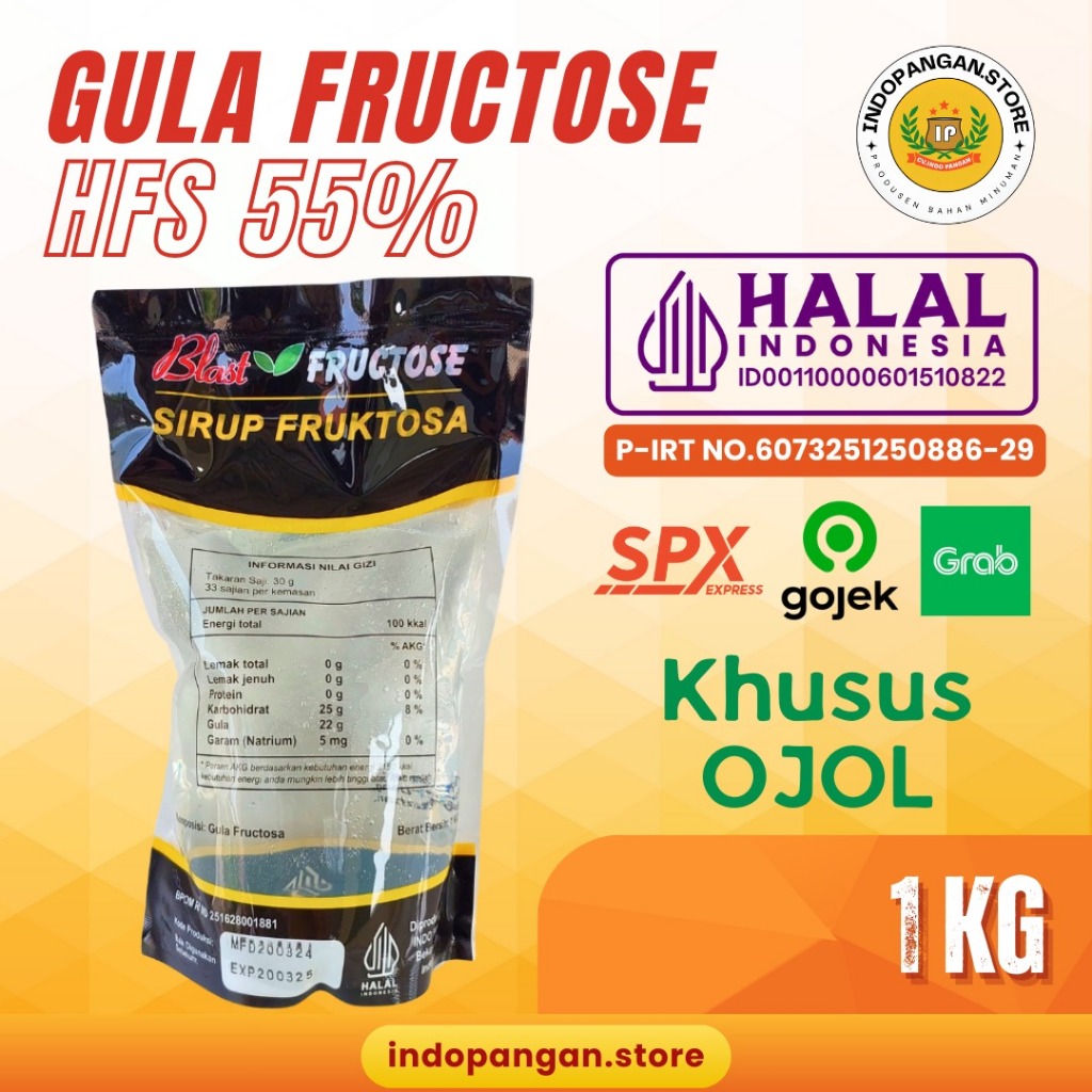 

[INSTANT] Gula Cair Fructose Premium 1 Kg