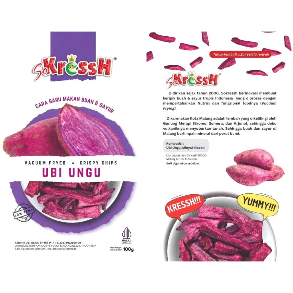 

Keripik Ubi Ungu (100 gr)