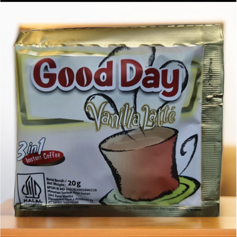 

(COD) Good Day Vanilla Late 1 Renceng isi 10 Sachet
