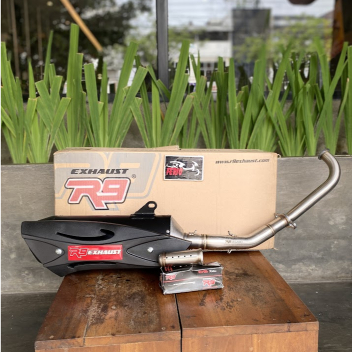 Knalpot R9 MISANO PCX 150 Full SYSTEM Original R9