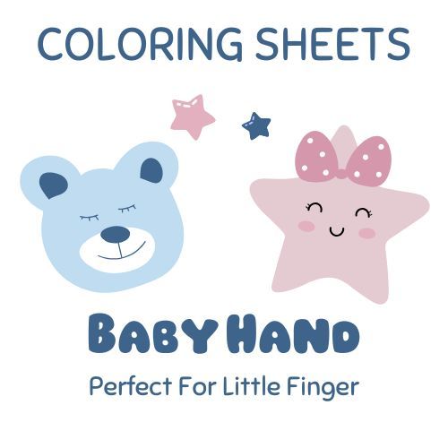 

10 Lembar Kertas Mewarnai (TERMURAH DI SHOPEE) Baby Hand For Little Finger - Tebal 80 gsm