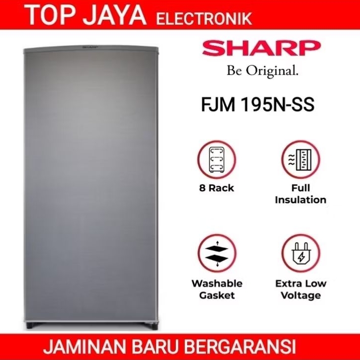 FREEZER SHARP 8 RAK FJM-195NSS/SHARP FREEZER 8 RAK ES BATU NEW SERIES