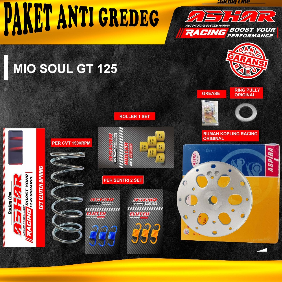 PAKET CVT ANTI GREDEG MIO SOUL GT 125 (2PH) ORIGINAL