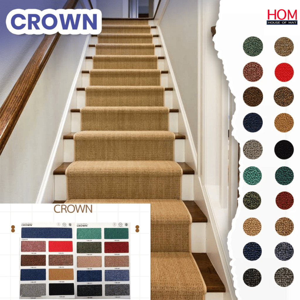 Karpet ROLL CROWN Polos dan Motif/ Karpet Hotel, Masjid, Kantor LEBAR 2 METER