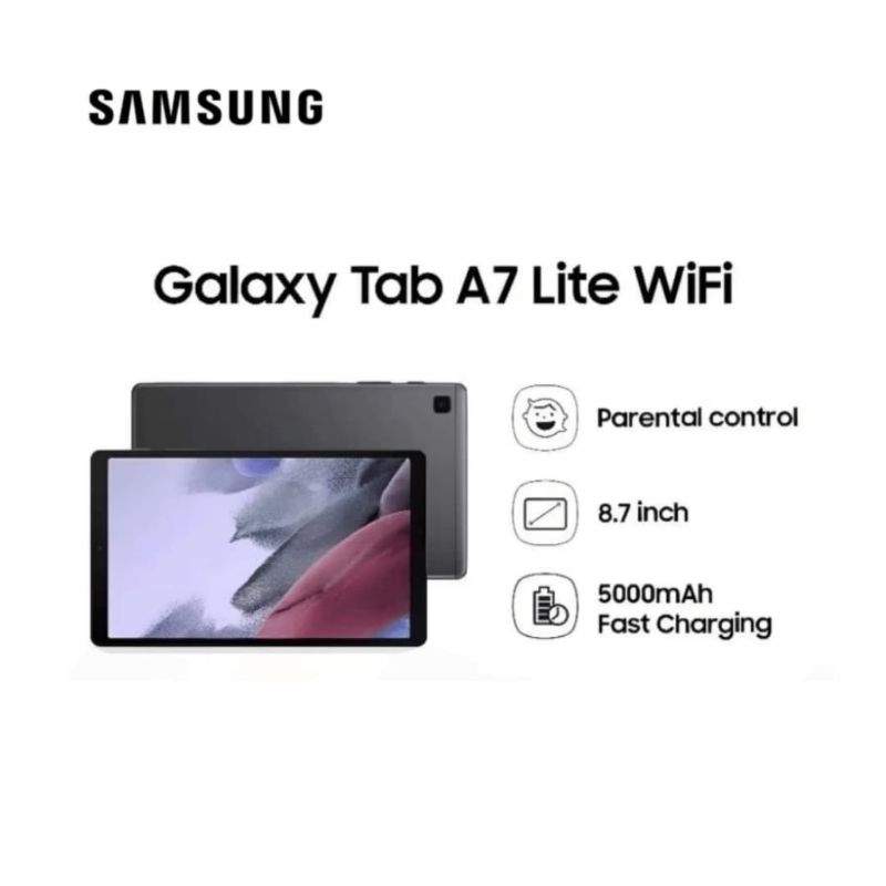 [EX DISPLAY] Samsung Galaxy Tab A7 lite Tablet Ram 3/32GB 8.7 inch Kelengkapan Fullset Original SAMS