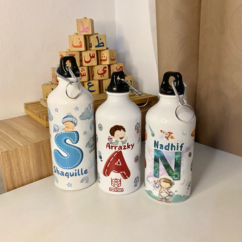 Hampers Tumbler / Kado / Souvenir / botol minum anak Custom Nama dan Design