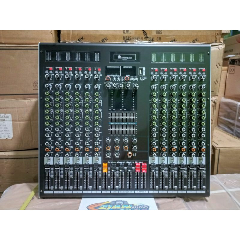 Mixer Soundqueen Icon 12 (12 Channel) ORIGINAL tone 6 efek alesis
